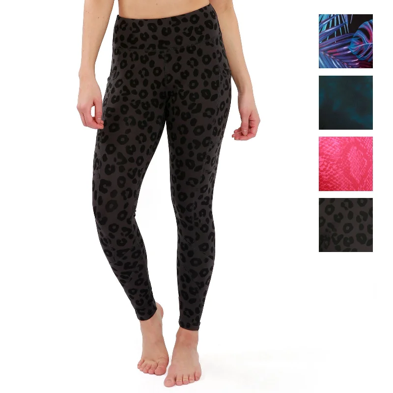 2 Colors - Fitkicks Crossover Leggings - Electric Jungle Collection Cozy Workout Performance Leggings 2 Colors - Fitkicks Crossover Leggings - Electric Jungle Collection Cozy Workout Performance Leggings