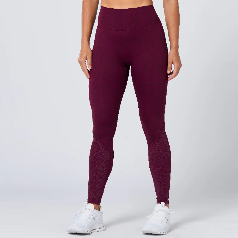 Anti-Slip Leggings 27" - Pickled Beet Print Trendy Digital Print Leggings