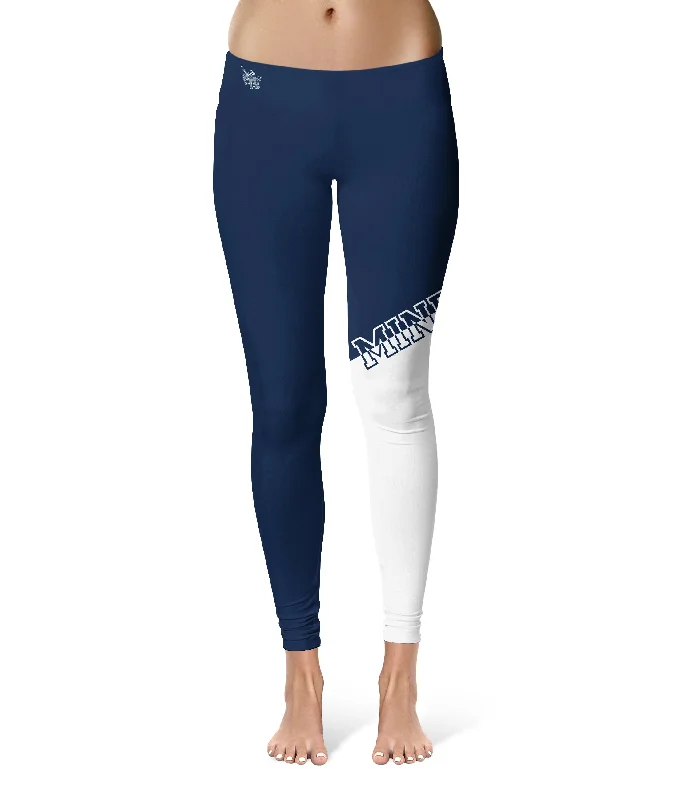 Colorado School of Mines Orediggers Game Day Leg Color Block Blue White Yoga Leggings for Women by Vive La Fete Trendy Seamless Fit Leggings Colorado School of Mines Orediggers Game Day Leg Color Block Blue White Yoga Leggings for Women by Vive La Fete Trendy Seamless Fit Leggings