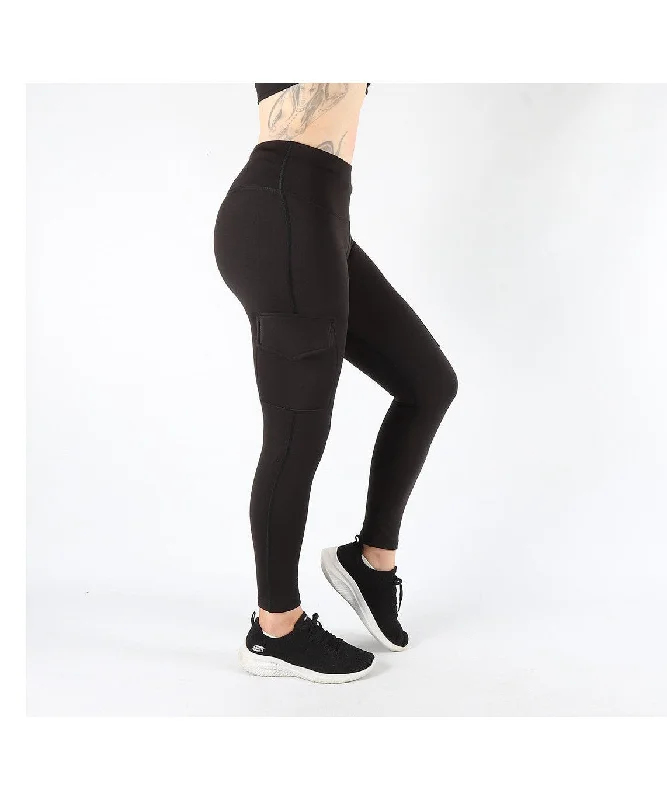 Combat Dollies Cargo Leggings Black Elegant Full-Body Leggings