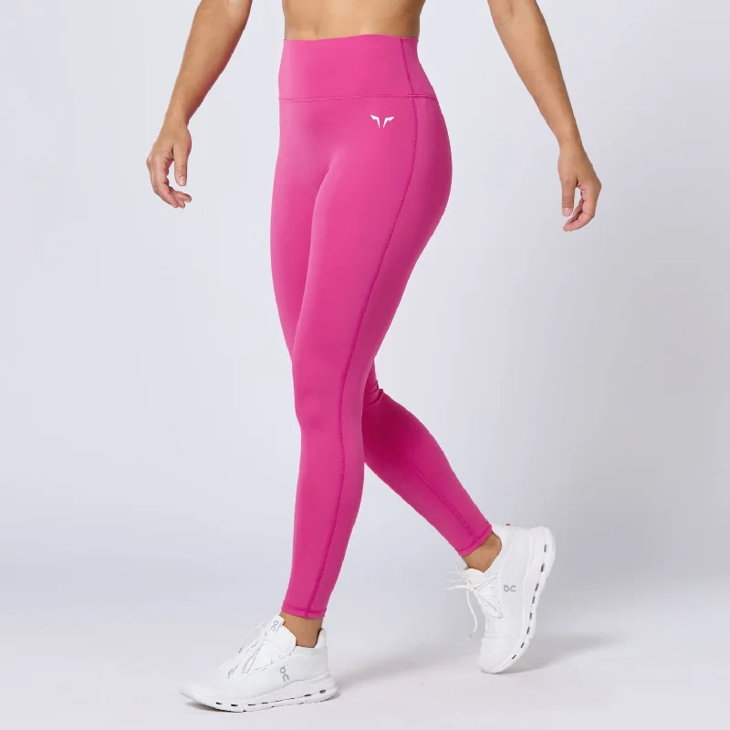 Core Agile ACT Leggings 27" - Beetroot Purple Stylish Side-Stripe Leggings