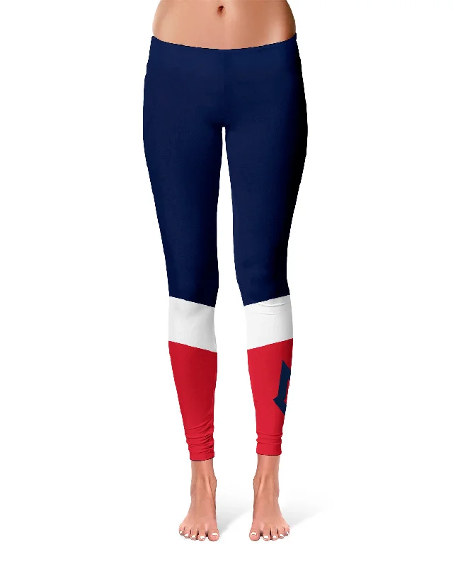 Duquesne Dukes Game Day Ankle Color Block Blue Red Yoga Leggings for Women by Vive La Fete Elegant Stretchy Faux Leather Leggings Duquesne Dukes Game Day Ankle Color Block Blue Red Yoga Leggings for Women by Vive La Fete Elegant Stretchy Faux Leather Leggings