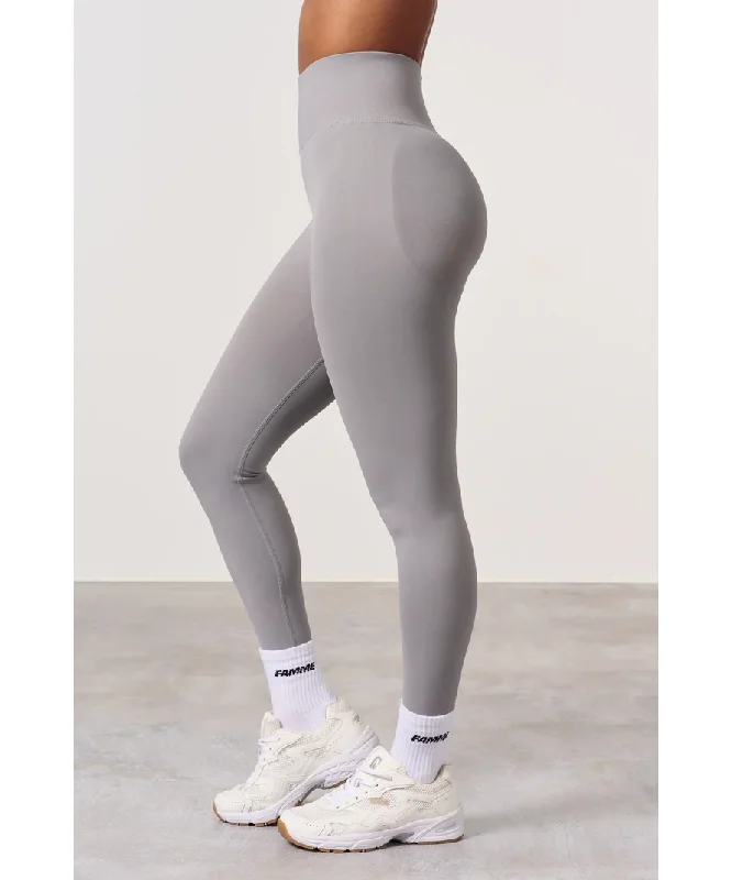 Famme Refine Scrunch Leggings Grey Fashionable Printed Legging Pants