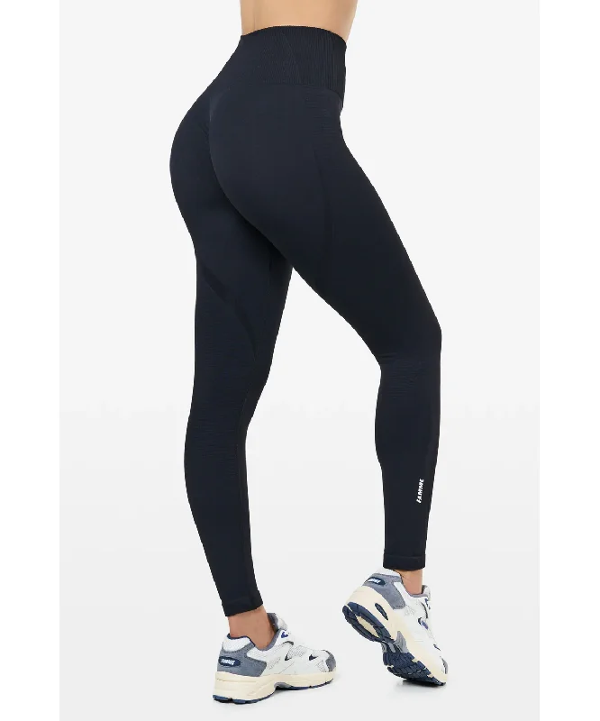 Famme Vortex Scrunch Leggings Black Comfortable Athletic Tights