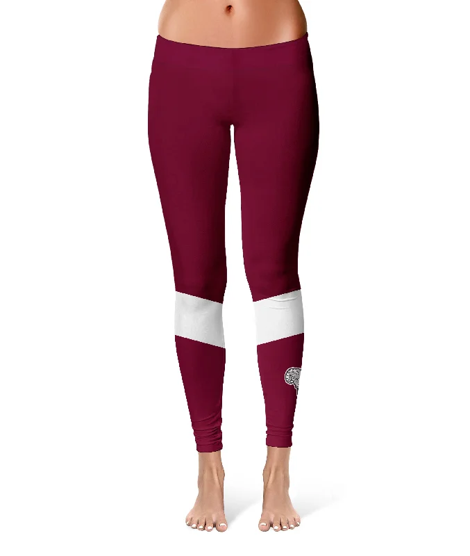 Fordham Rams Game Day Ankle Color Block Maroon Yoga Leggings for Women by Vive La Fete Stylish Sweat-Proof Leggings Fordham Rams Game Day Ankle Color Block Maroon Yoga Leggings for Women by Vive La Fete Stylish Sweat-Proof Leggings