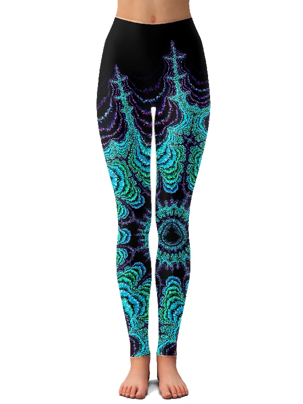 Iced Mantra Cake Leggings Elegant Animal Print Leggings