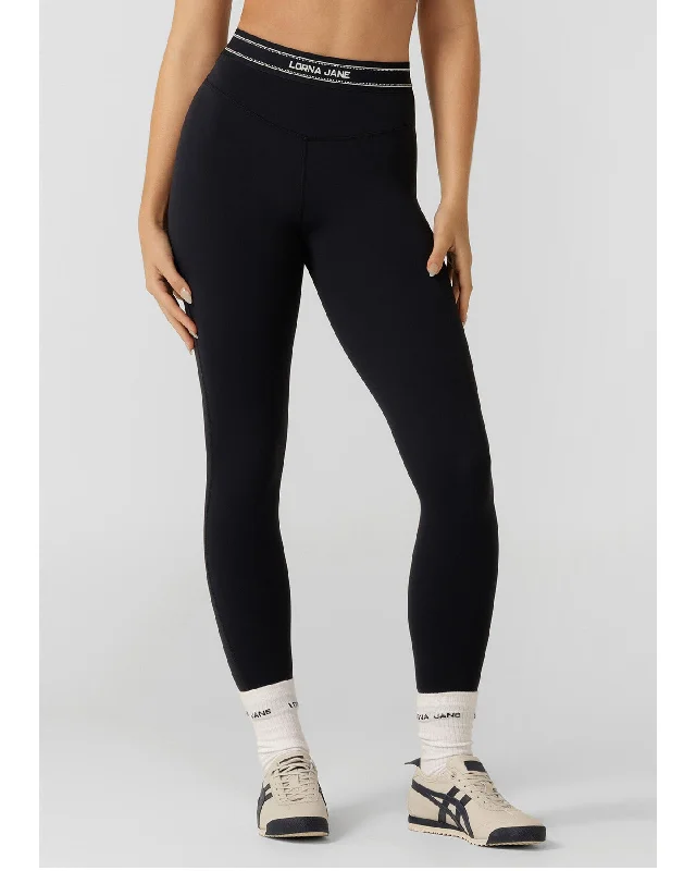 Lorna Jane Redefined Ankle Biter Leggings - Midnight Blue Fashionable High-Rise Workout Leggings Lorna Jane Redefined Ankle Biter Leggings - Midnight Blue Fashionable High-Rise Workout Leggings