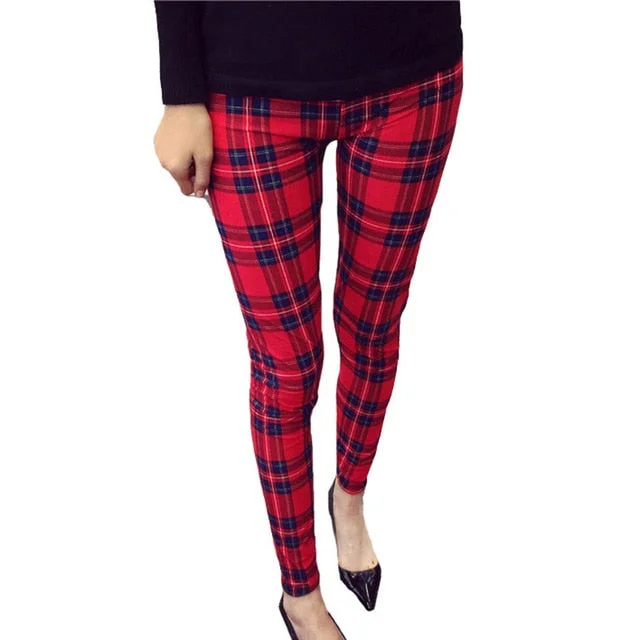 K092 Red plaid