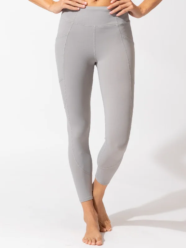 Rita Pocket High Rise 7/8 Sport Legging 24" Comfortable Capri-Length Leggings