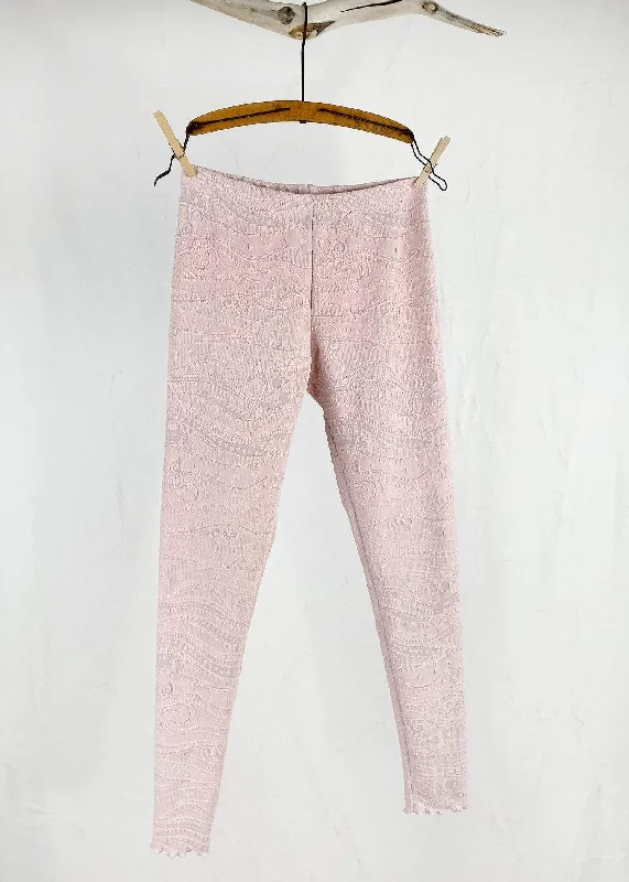 Rose Quartz Catty Casual Legging Comfortable Power Mesh Leggings