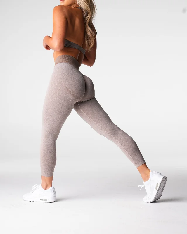 Taupe Knockout Seamless Leggings Comfortable Cold Weather Leggings