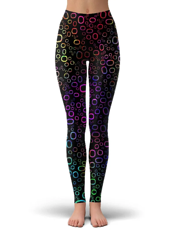 Trippy Color Journey Leggings Trendy High-Compression Leggings