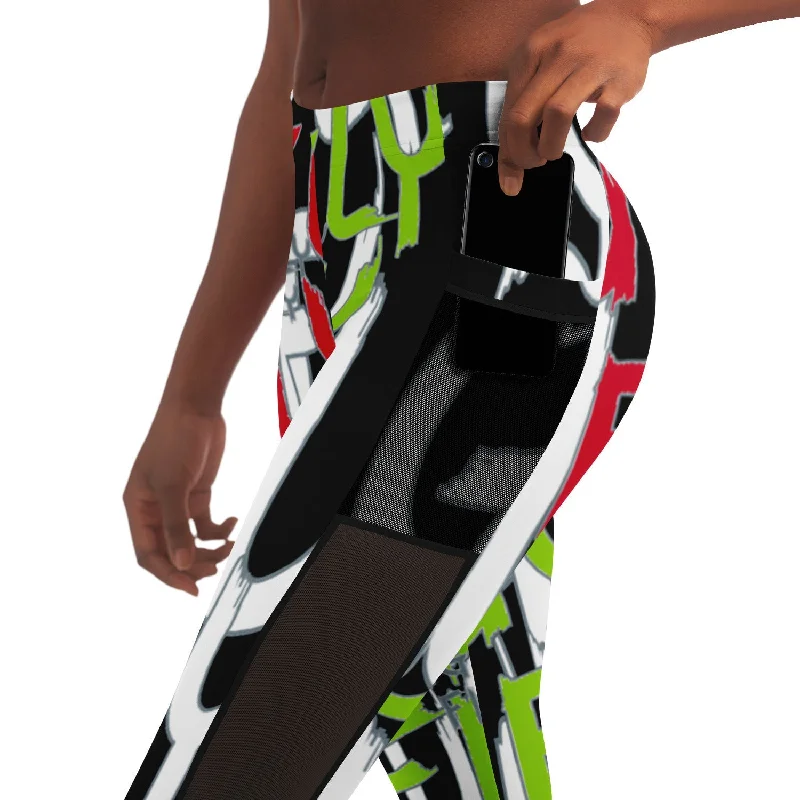 Ugly Fly Mesh Leg & Side Pocket Activewear Leggings Fashionable Full-Length Active Leggings Ugly Fly Mesh Leg & Side Pocket Activewear Leggings Fashionable Full-Length Active Leggings