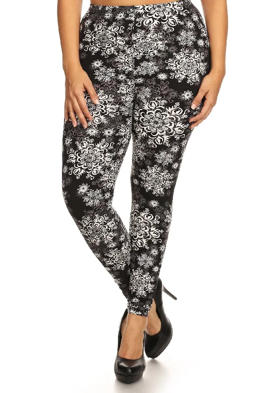Voluptuous (+) Plus Size Abstract Print, Full Length Leggings - Ships from The USA Trendy Mesh Leggings Voluptuous (+) Plus Size Abstract Print, Full Length Leggings - Ships from The USA Trendy Mesh Leggings