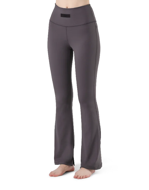 High Rise Flare Leggings - D.Grey