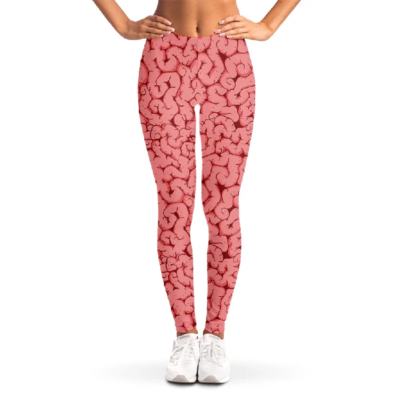 Zombie Brain Print Women's Leggings