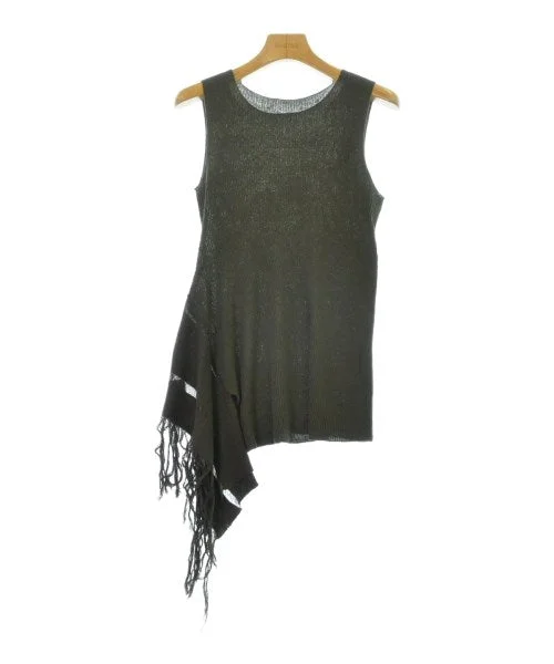 Y's Sweaters Denim Fabric Leather Fabric Suede Fabric