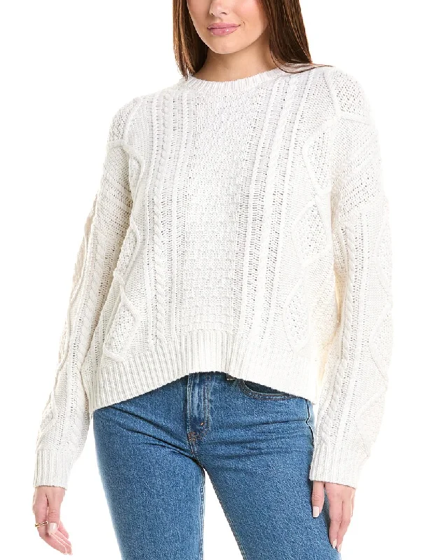 Electric & Rose Alice Wool & Cashmere-Blend Sweater Hooded Sweater Collared Sweater Shawl Collar Electric & Rose Alice Wool & Cashmere-Blend Sweater Hooded Sweater Collared Sweater Shawl Collar