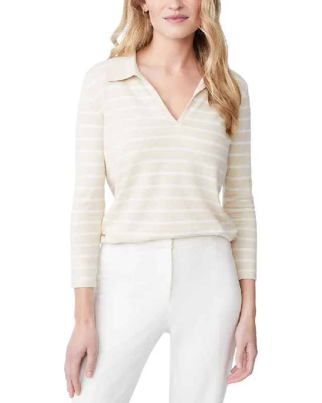 J.McLaughlin Fairfax Sweater Ribbed Striped Patterned
