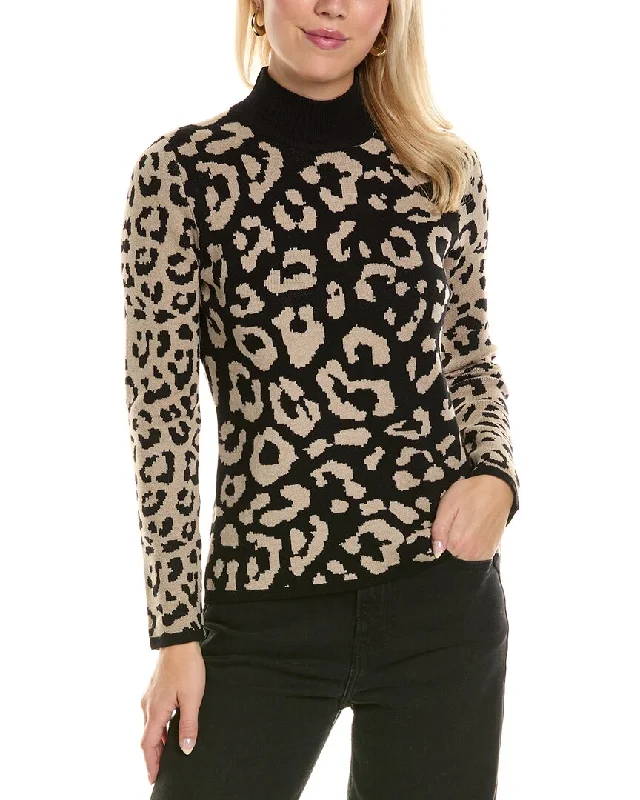 Joseph A. Turtleneck Sweater Terry Blend Velvet Blend Canvas Blend