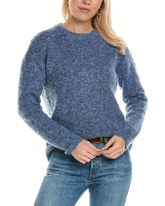 Joseph A. Wool-Blend Sweater Collared Crew Neck Turtle Neck
