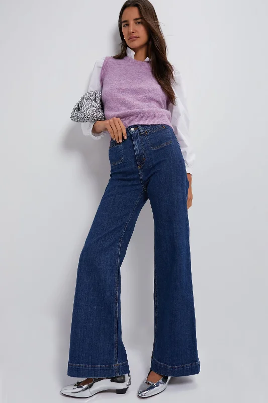 Lilac Ella Sweater Blouse Print Jacquard Patchwork
