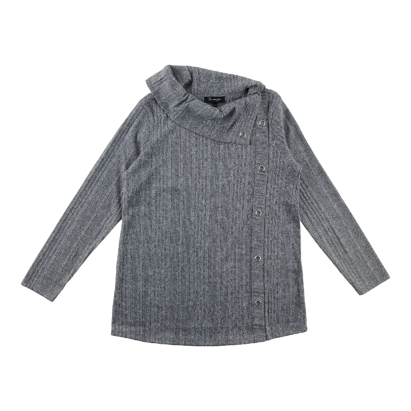 lily morgan Women's Sweater with Silver Grommet Details