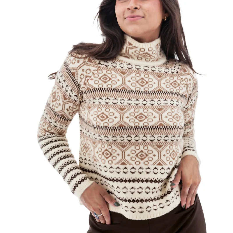 Melrose Sweater In Egret