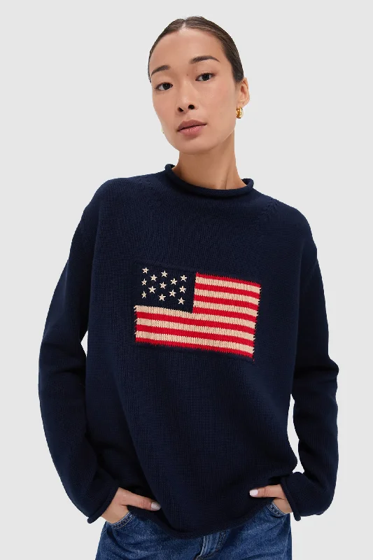 Navy Cotton Americana Sweater Chenille Fabric Brocade Fabric Lace Fabric