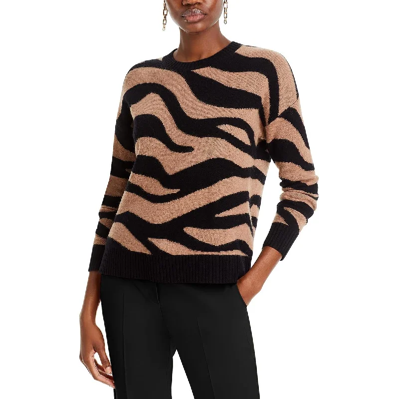 Private Label Womens Cashmere Shirt Crewneck Sweater Tailored Straight A-Line
