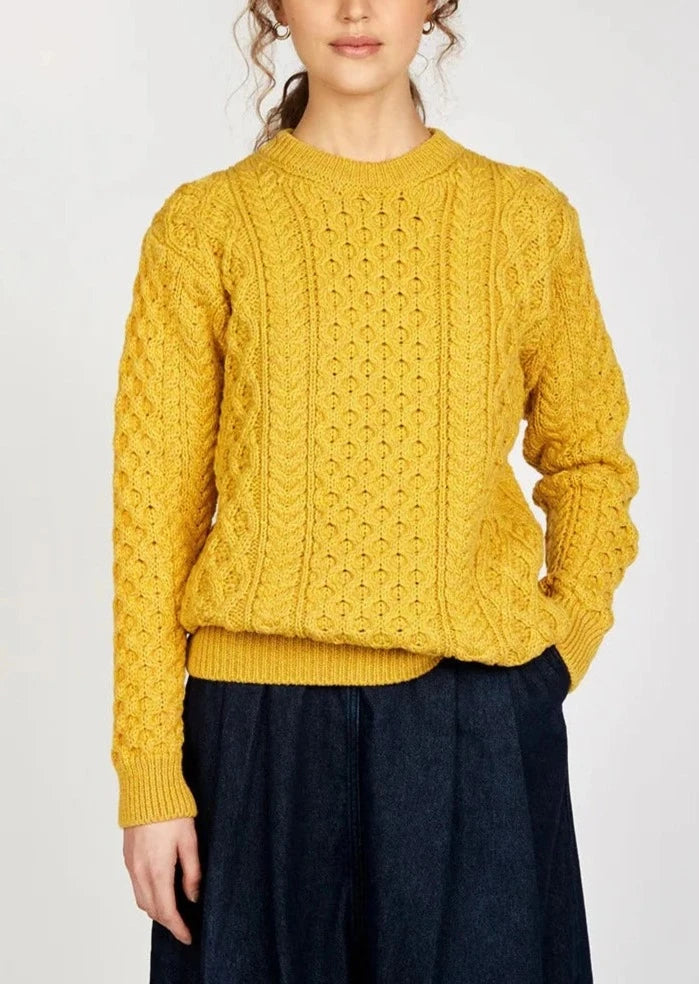 IrelandsEye Aran Sweater | Sunflower Lightweight Heavyweight Midweight