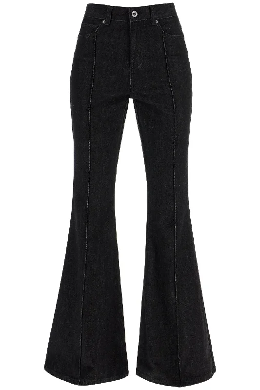 High-waisted Flare Jeans For  - Black