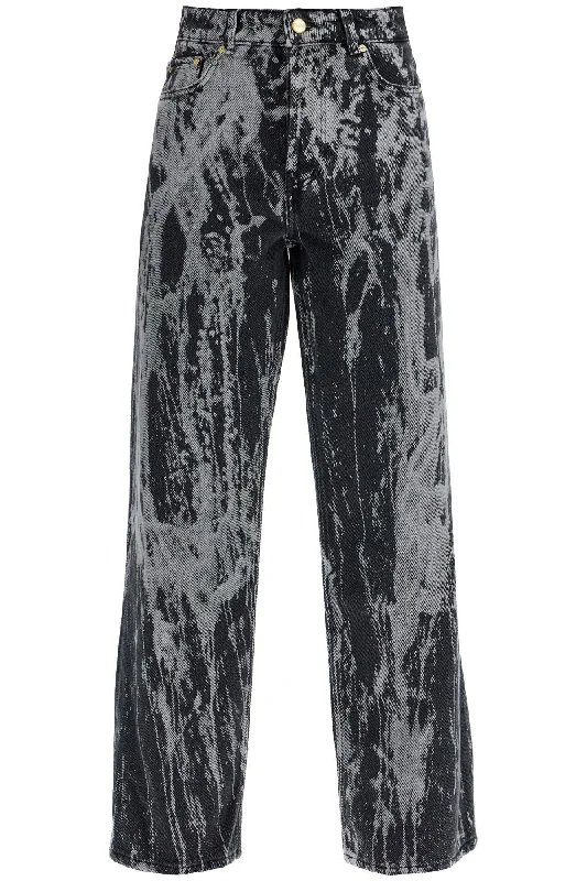 Tie-dye Jeans  - Black