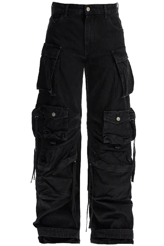 Fern Cargo Jeans  - Black Elegant Skinny Leg Jeans