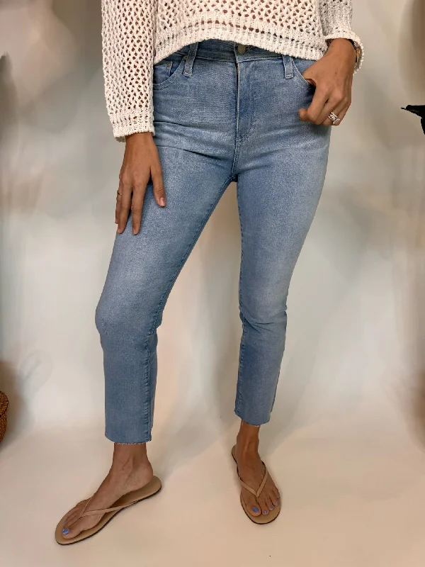 AG Jeans Mari Crop 24 Years Looking Glass Chic Ripped Jeans