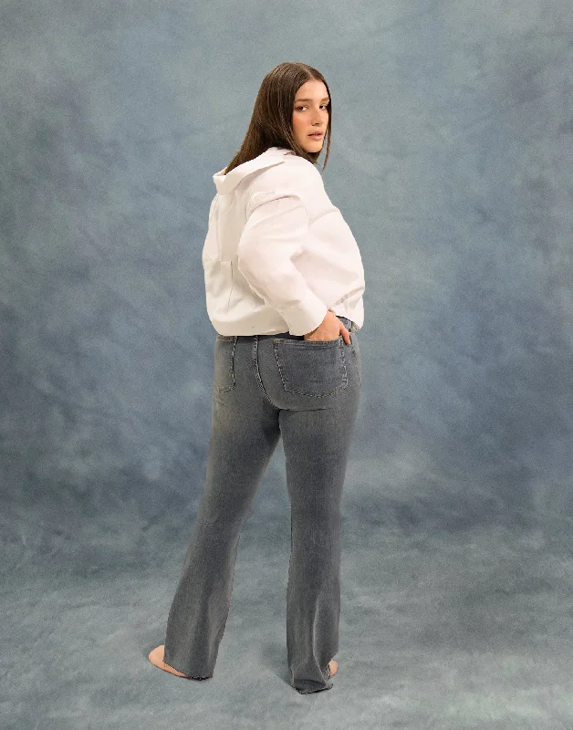 ALEX BOOTCUT JEANS / ZOLA Chic Rip-Detail High-Waist Jeans