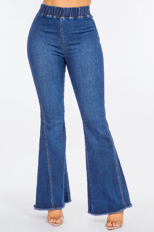 American Bazi High Waist Curvy Flare Jeans Stylish Tapered Fit Jeans