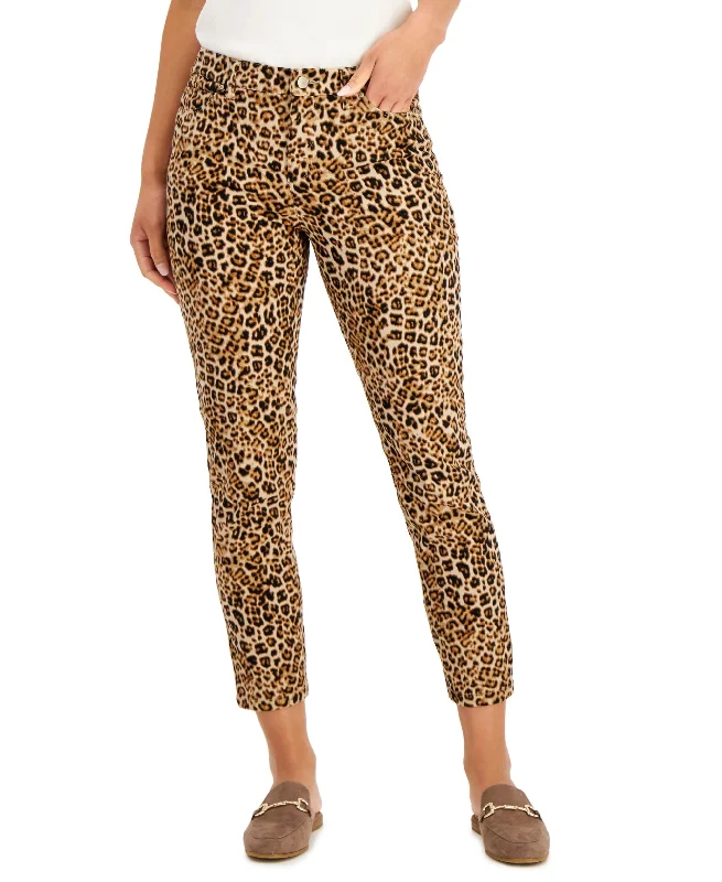 Charter Club Bristol Tummy Control Printed Skinny Jeans