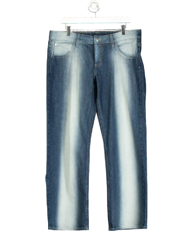 Cheap Monday Blue Anti Low-waist Straight Jeans W33 Classic Blue Denim Jeans