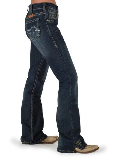 Cowgirl Tuff Womens Lisa's Legacy Dark Wash Cotton Blend Jeans Trendy Vintage Denim Jeans Cowgirl Tuff Womens Lisa's Legacy Dark Wash Cotton Blend Jeans Trendy Vintage Denim Jeans