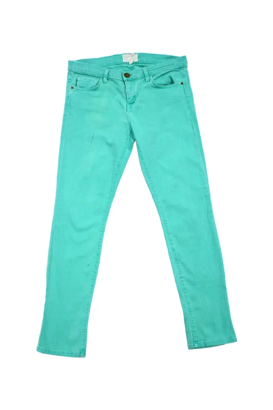 Current Elliott - Green Jeans Trendy Skinny High-Waist Jeans