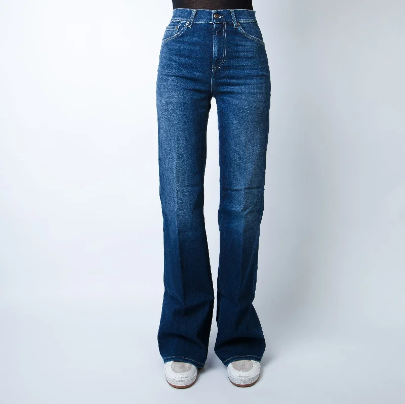 DONDUP JEANS DP619 DS0345D HV5 800 BLU  Cozy Wide-Legged Jeans