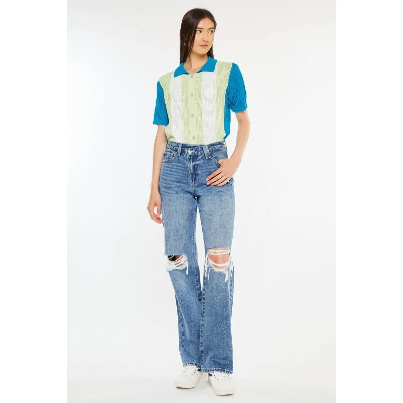 Kan Can 90'S CRISS CROSS STRAIGHT JEANS