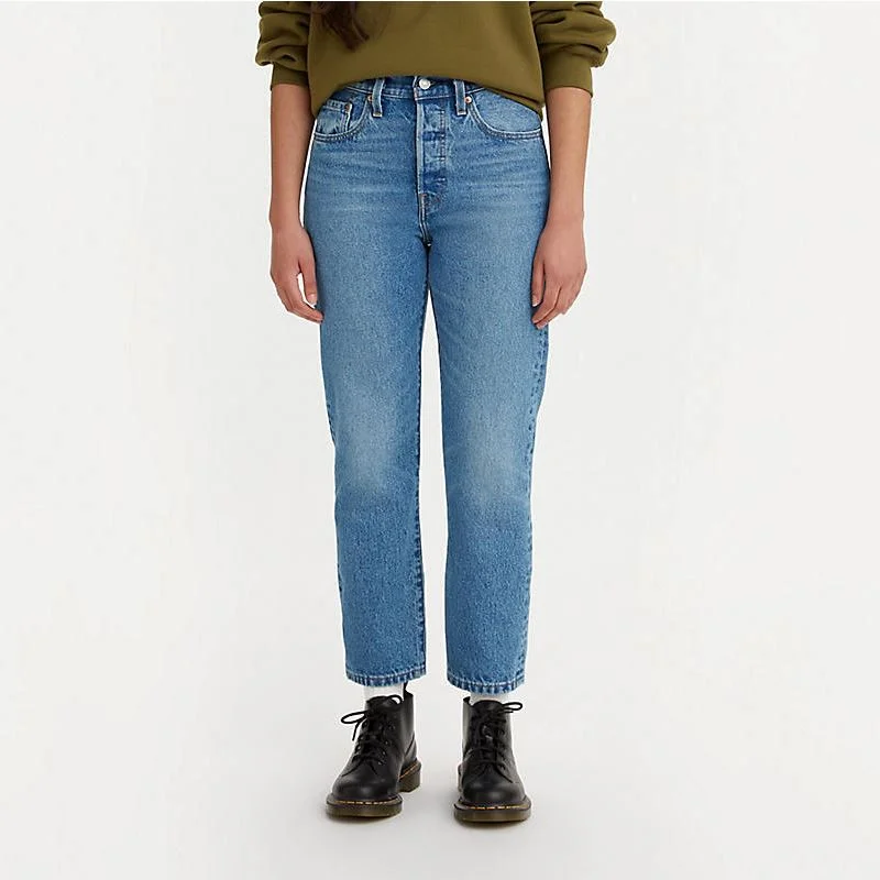 Levi's 501 Original Cropped Jeans - Must be Mine Fashionable Cropped Denim Jeans