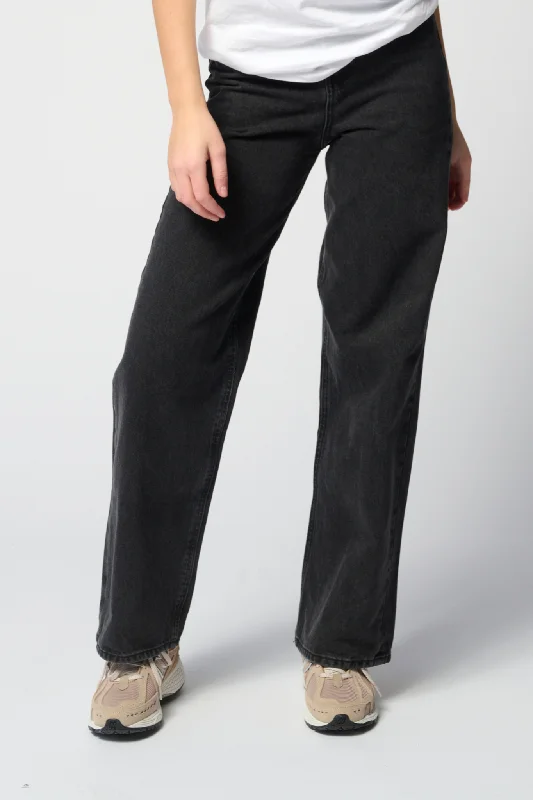 De Originale Performance Loose Jeans - Washed Black Denim Cozy Relaxed Fit Jeans
