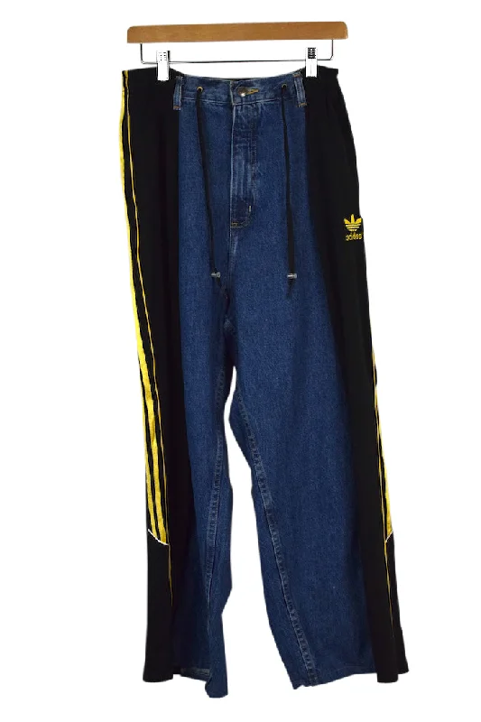 Reworked Adidas Brand Track-Jeans