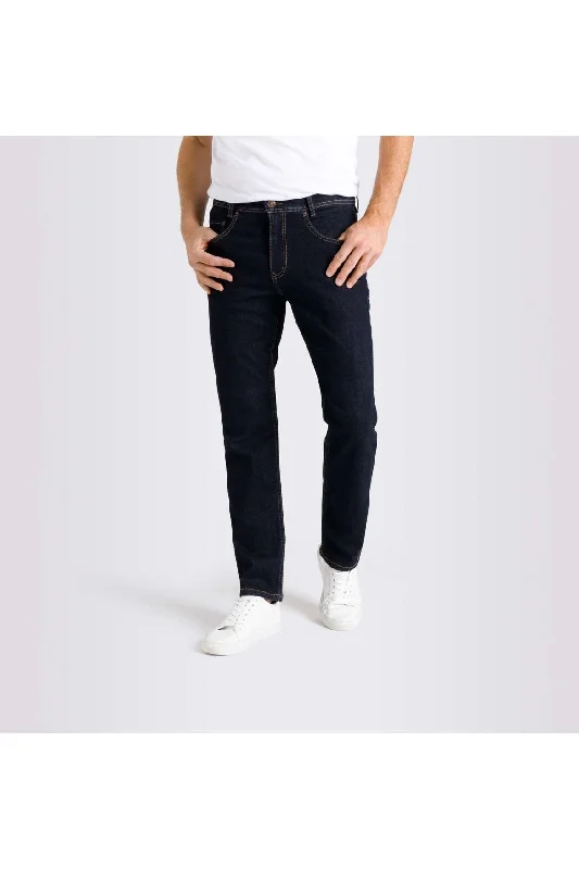 Mac Jeans-Men's Arne Recycled Denim 0501-00-0970L | H750 Authentic Dark Blue | Special Order Style Chic Rip-Detail High-Waist Jeans Mac Jeans-Men's Arne Recycled Denim 0501-00-0970L | H750 Authentic Dark Blue | Special Order Style Chic Rip-Detail High-Waist Jeans