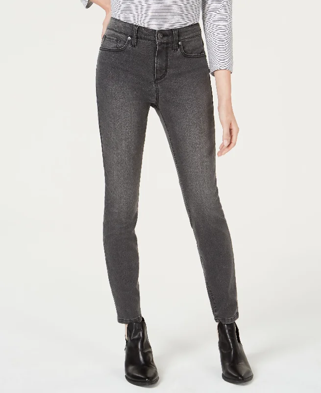 Maison Jules Mid Rise Ankle Jeans Stylish High-Waisted Denim