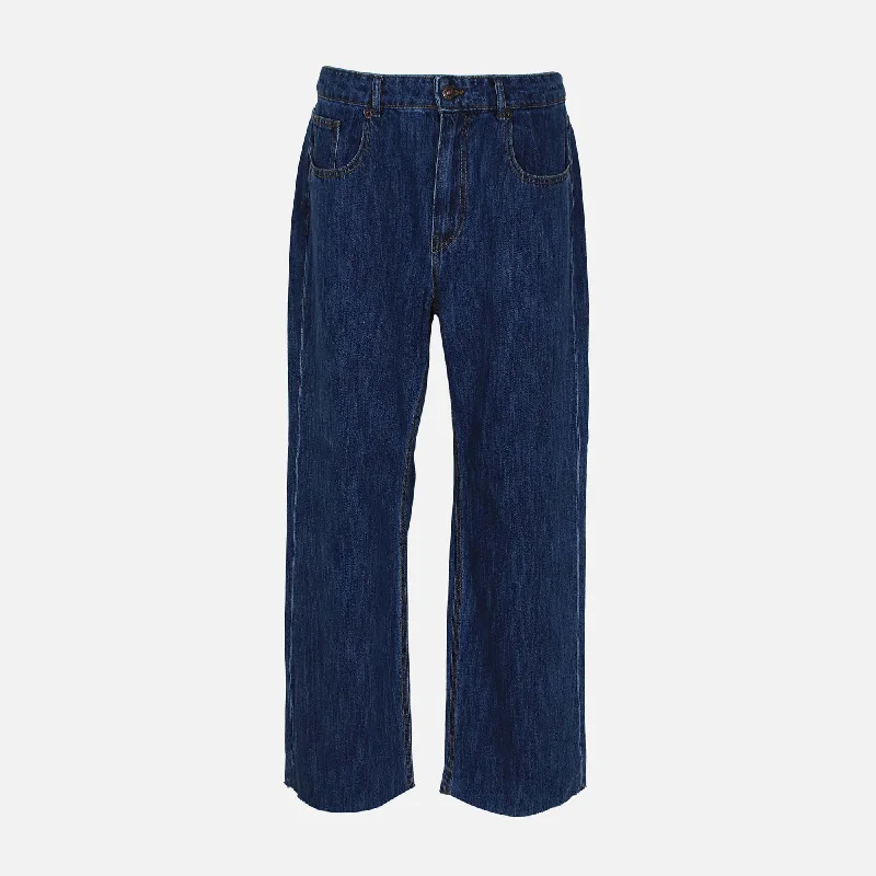 LADIES WIDE LEG JEANS Cozy Relaxed Fit Jeans