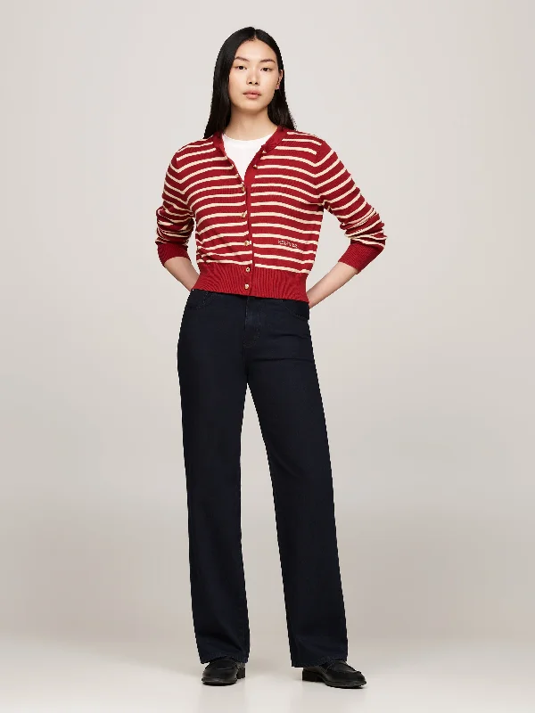 High Rise Relaxed Bootcut Jeans Cozy Stretch High-Waist Jeans